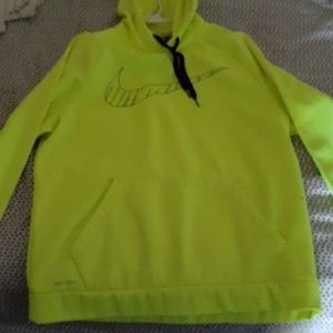 Bright yellow NIKE hoodie